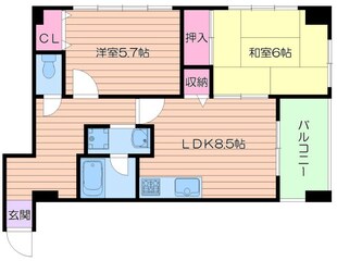 ロイヤルＮＩＬＥ北田辺の物件間取画像